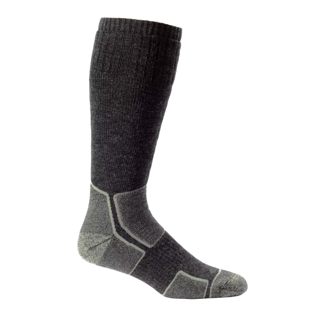 Orvis men's heavyweight OTC wader sock in dark gray provides warmth and durability