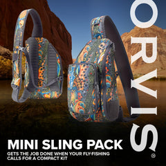 Orvis Mini Sling Pack left shoulder design frees your casting arm for smooth casts