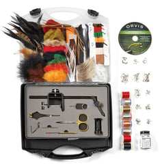 Orvis Premium Fly Tying Kit vise for precise knot work and steady patterns.
