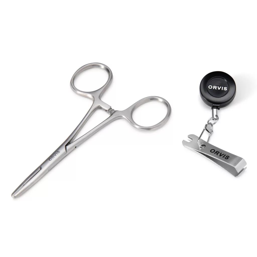 Orvis Tool Kit Silver Gray nippers with Comfy Grip for secure, precise cuts in all weather.