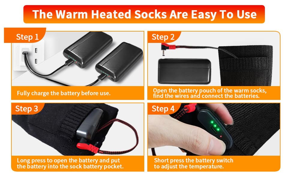 Orznez compact batteries enable portable warmth.