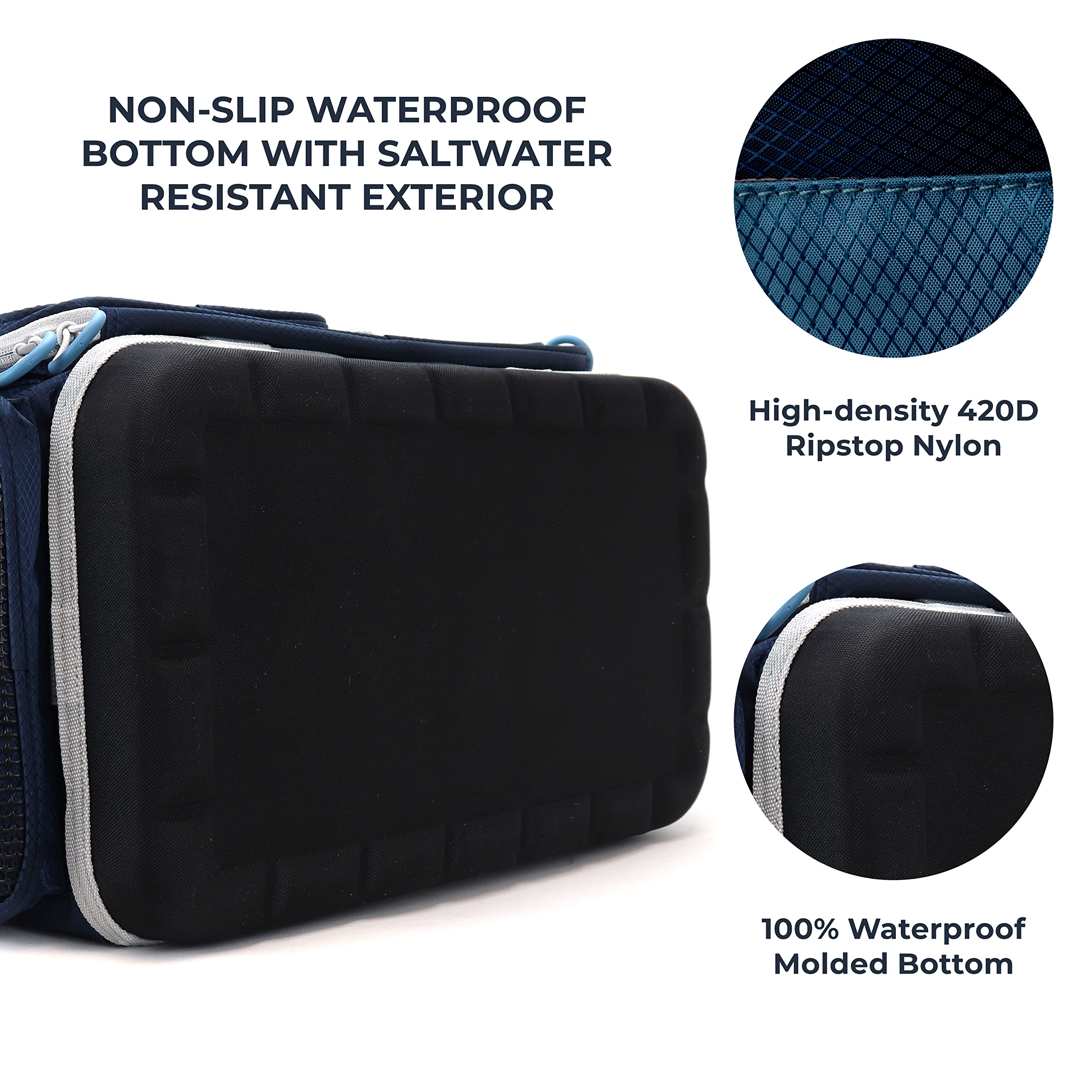 Removable hook-and-loop divider for flexible customization inside the bag