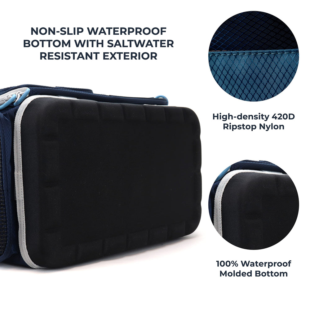 Removable hook-and-loop divider for flexible customization inside the bag