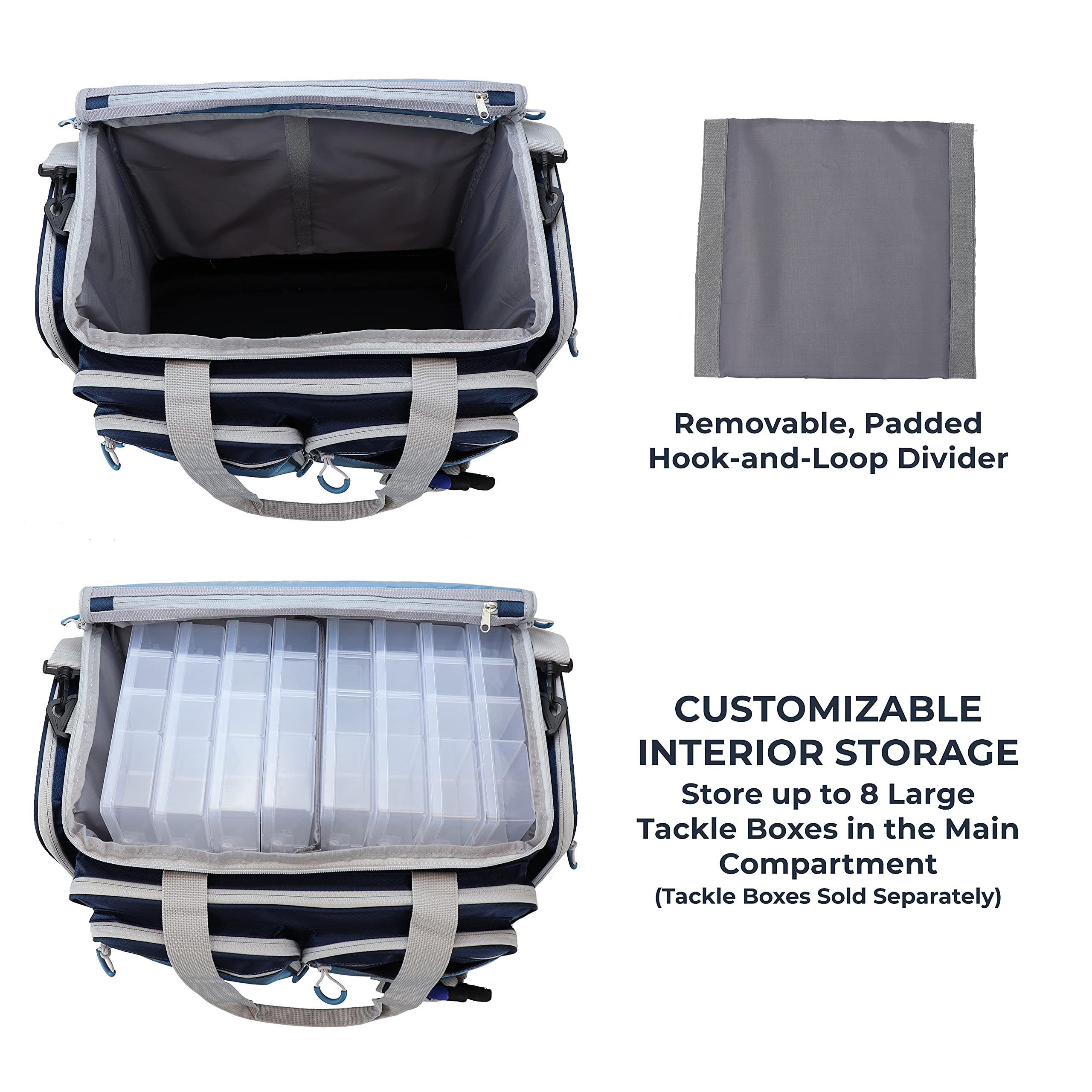 Removable padded shoulder strap for comfortable all-day carrying