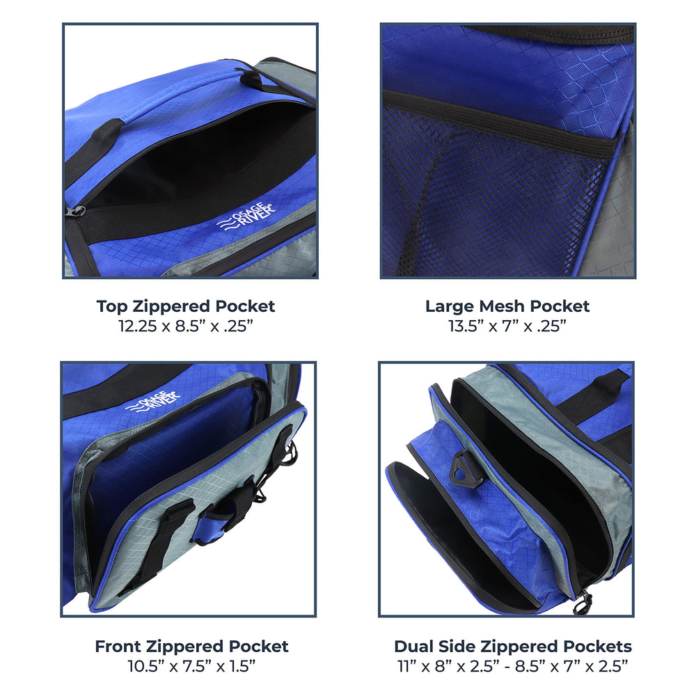 OSAGE RIVER exterior pockets for small accessories and quick access on the water