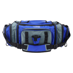 OSAGE RIVER tackle bag front panel unzip for quick access and a flat workspace