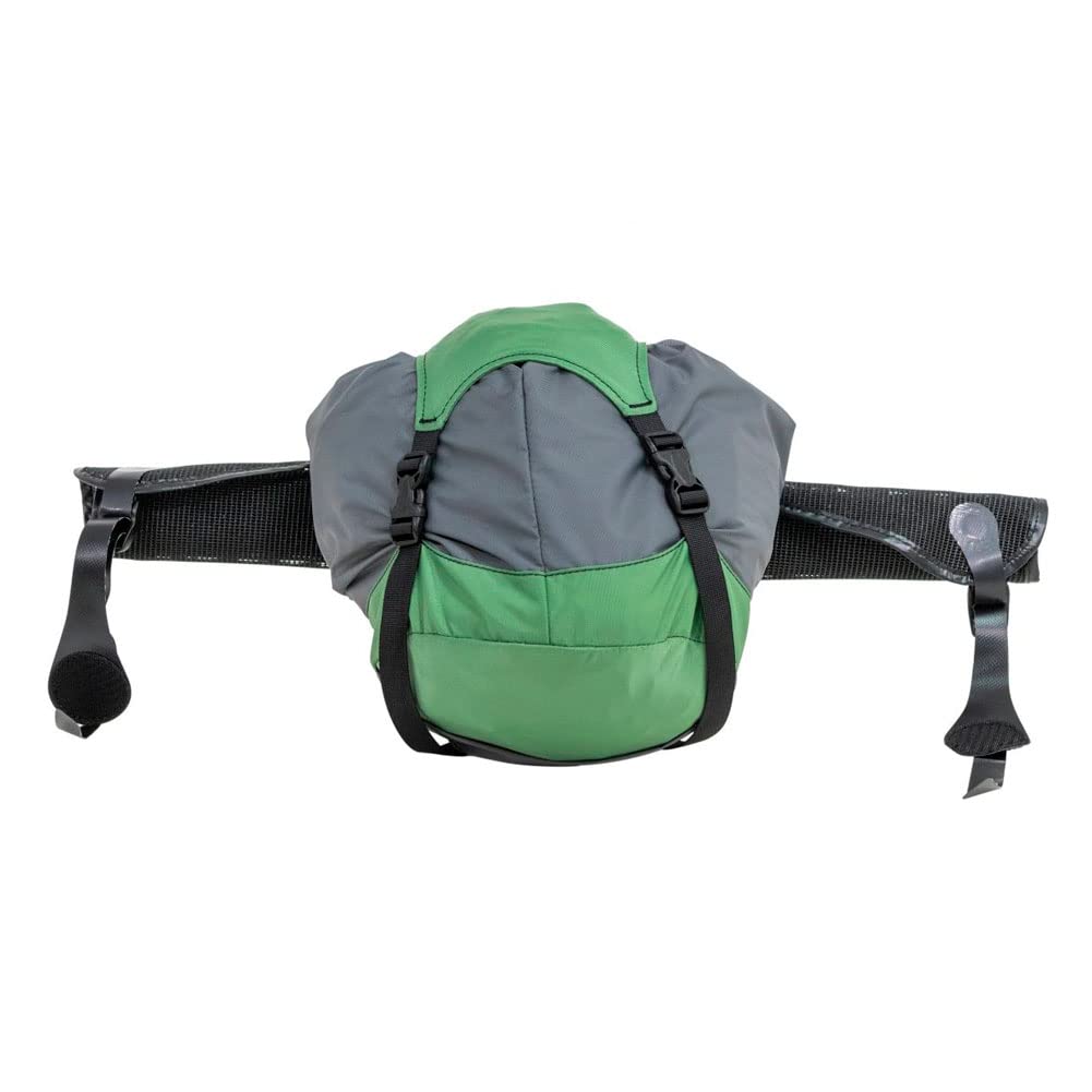 Inflatable backrest and mesh seat inside Summit float tube