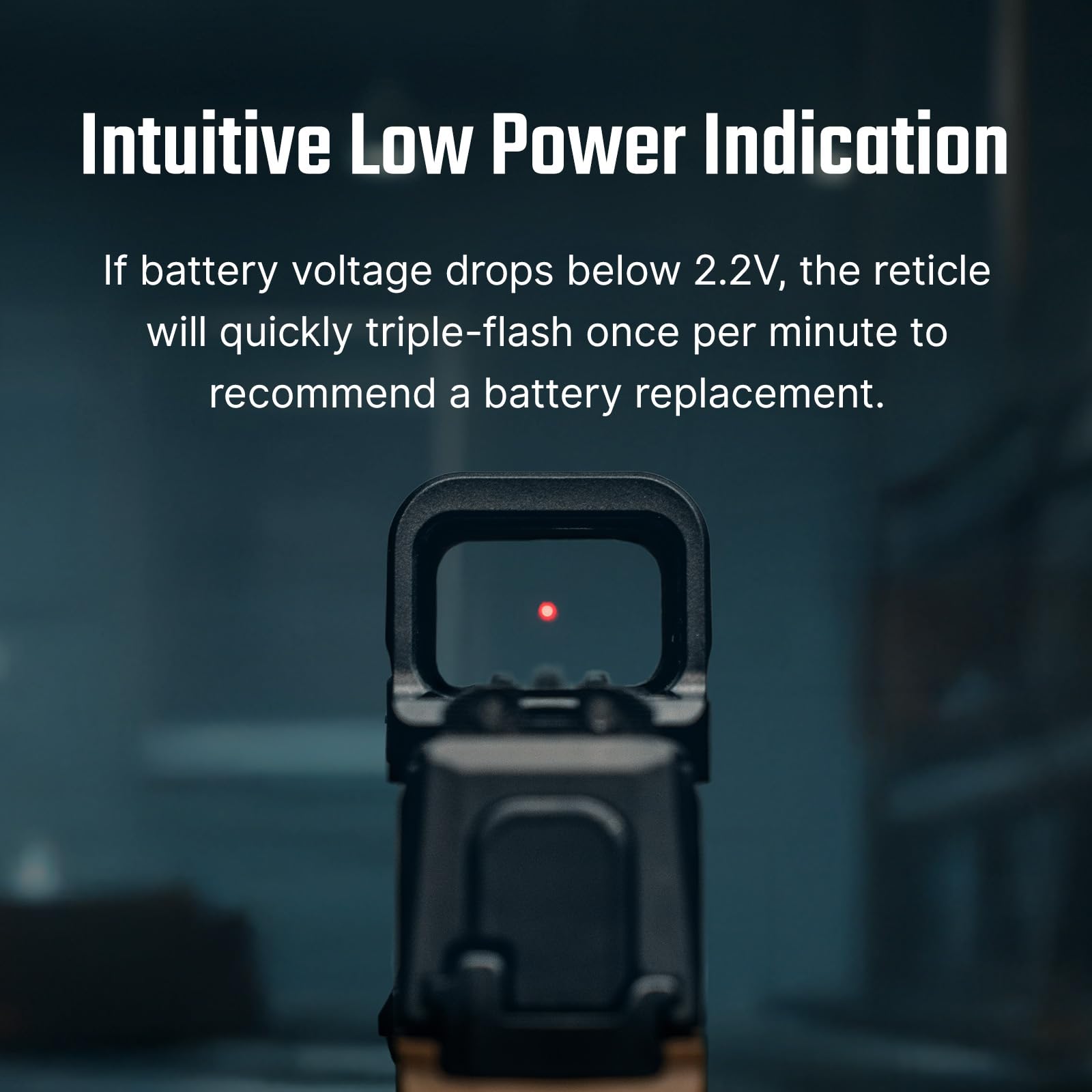 Osight K Micro low power indicator warns when battery is near replacement