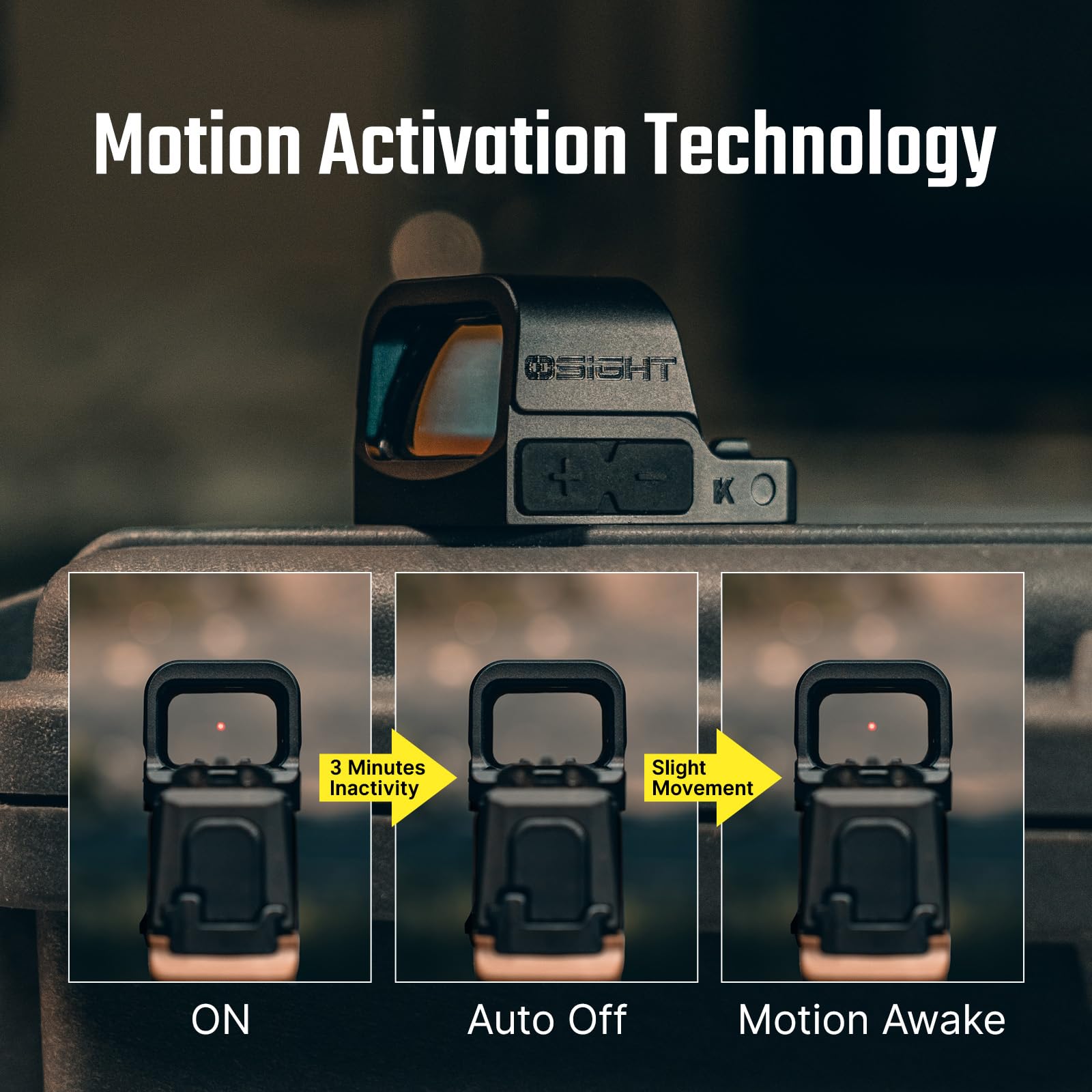 Osight K Micro motion sensor activation provides instant on with movement