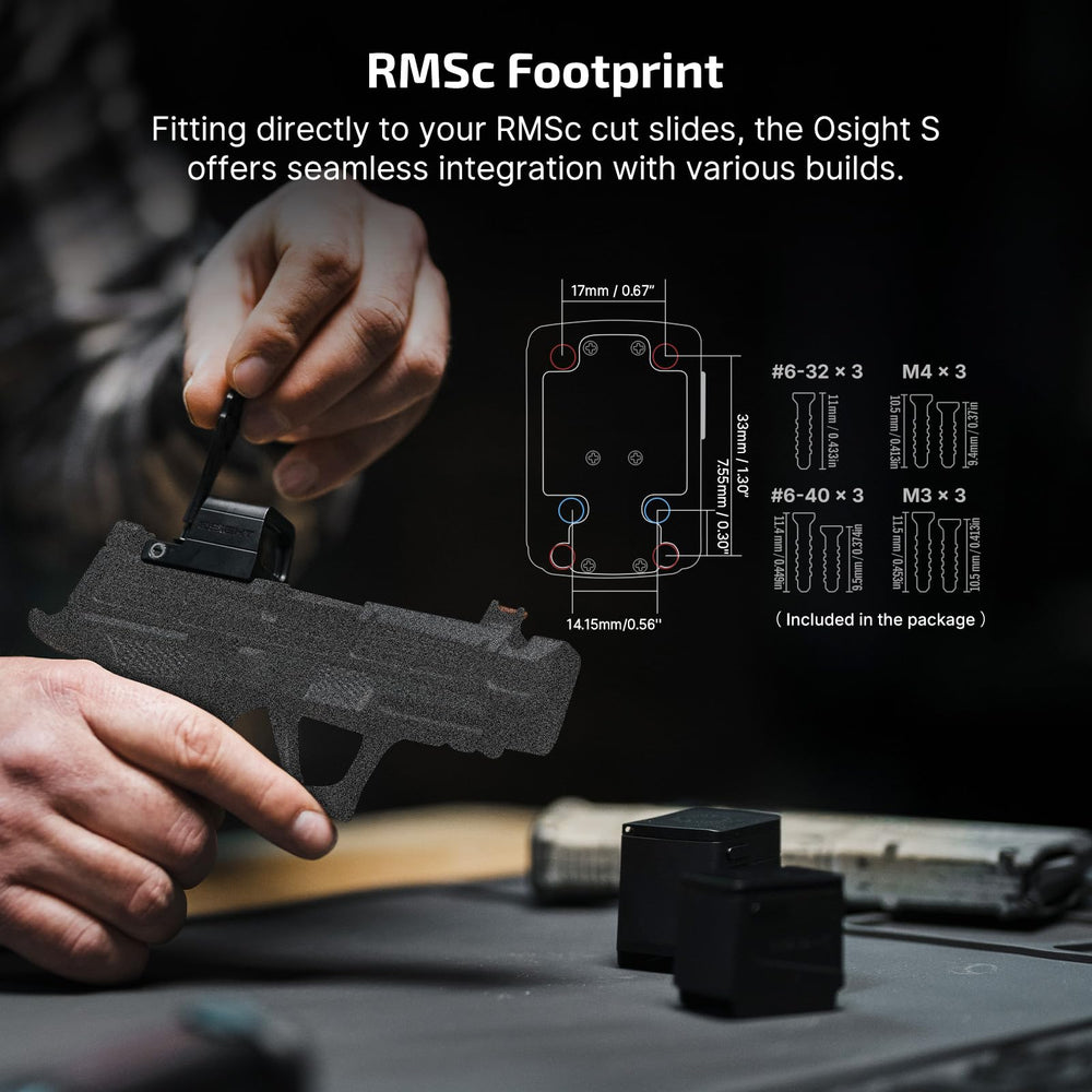 Osight S aspherical lens delivers distortion-free, parallax-free clarity.