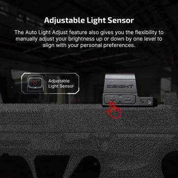 Osight S included screws support quick mounting on RMSc footprints.