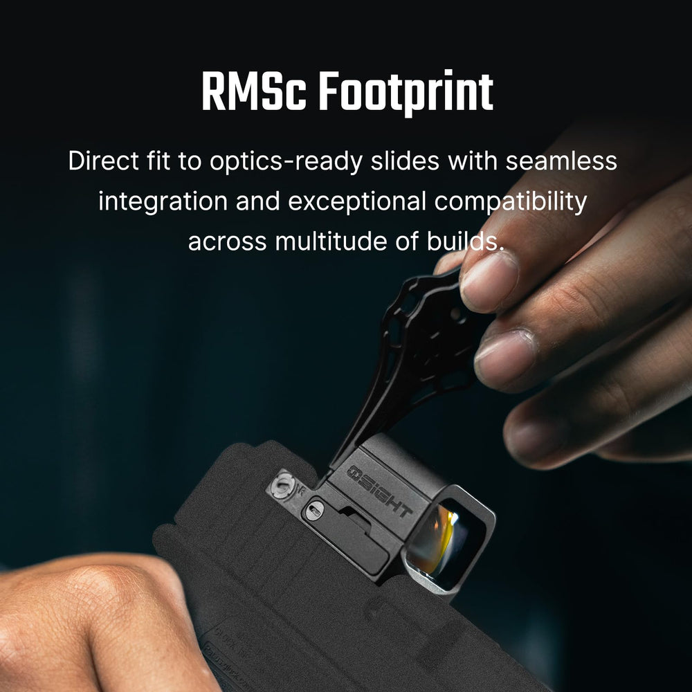 Osight SE compact-reflex-sight fits tight spaces for rapid shots.