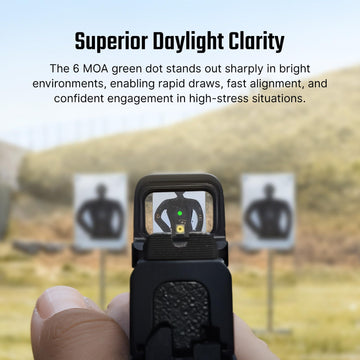 Osight SE side-loading battery enables quick, no-tool re-zeroing.