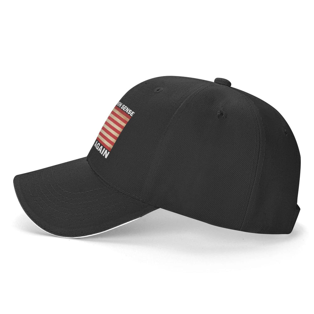 Ositerpz Make Common Sense Common Again hat back strap with metal slider.