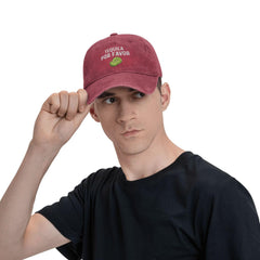 Ositerpz Tequila Por Favor hat, soft breathable material fits in a backpack for travel.