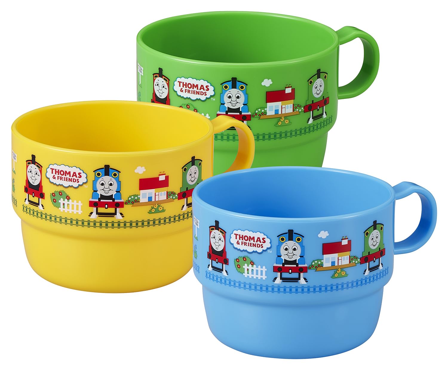 OSK Thomas & Friends 3 Cups Stack Set for tidy storage and quick access