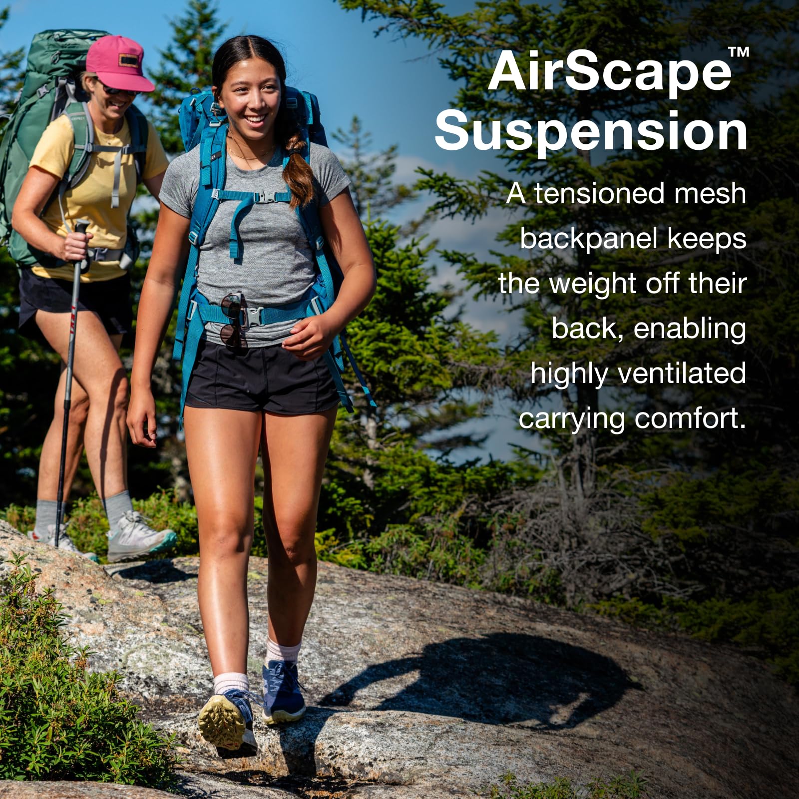 Osprey Ace 50L kids backpack extendable hipbelt for secure fit