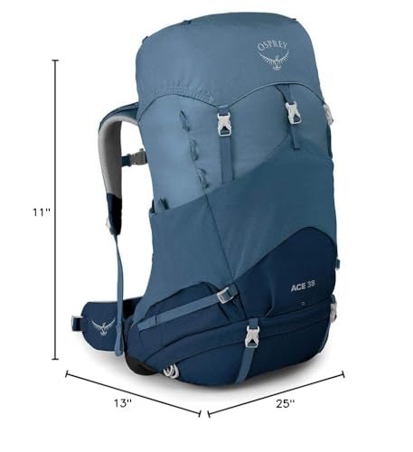 Osprey Ace Kids with extendable Fit-on-the-Fly hipbelt for growing comfort