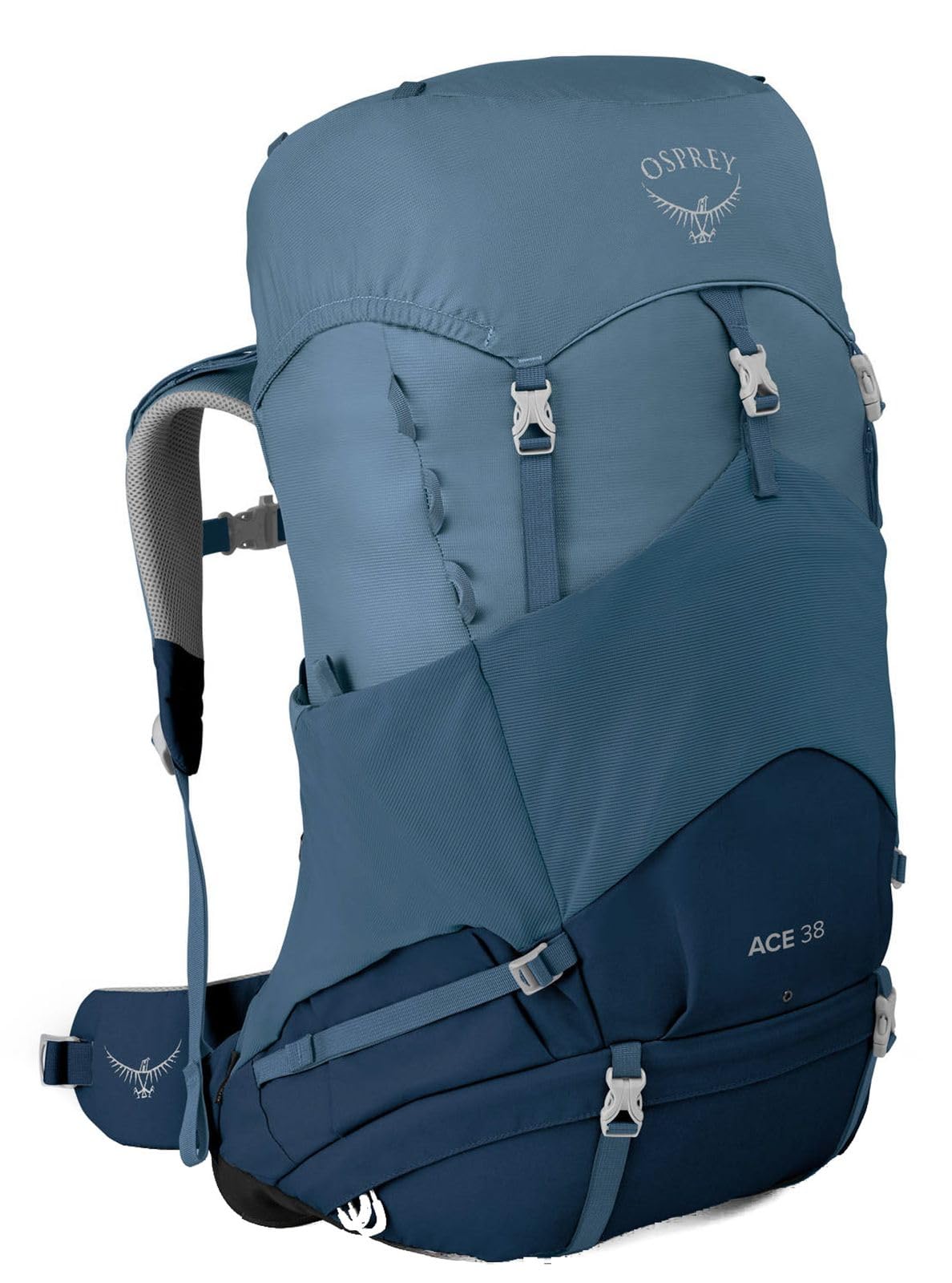 Osprey Ace Kids backpack with top-load main compartment for easy packing