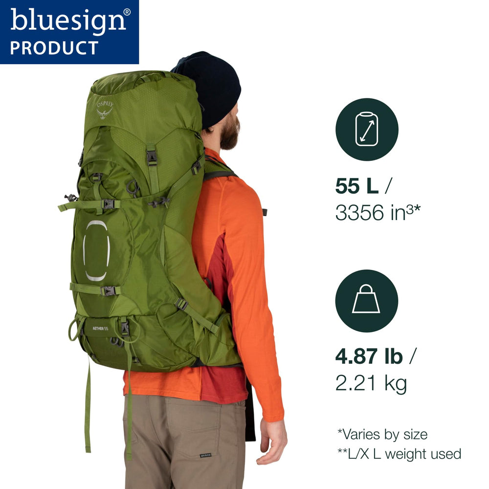 Osprey Aether 55L custom hipbelt-fit emphasizes personalized comfort during long-distance treks