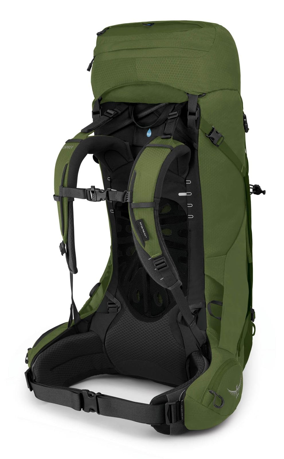 Osprey Aether 55L raincover included for weather protection on wet hikes