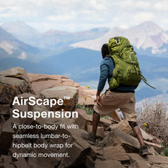 Osprey Aether 55L torso-length adjuster lets you tailor fit for varying torso lengths