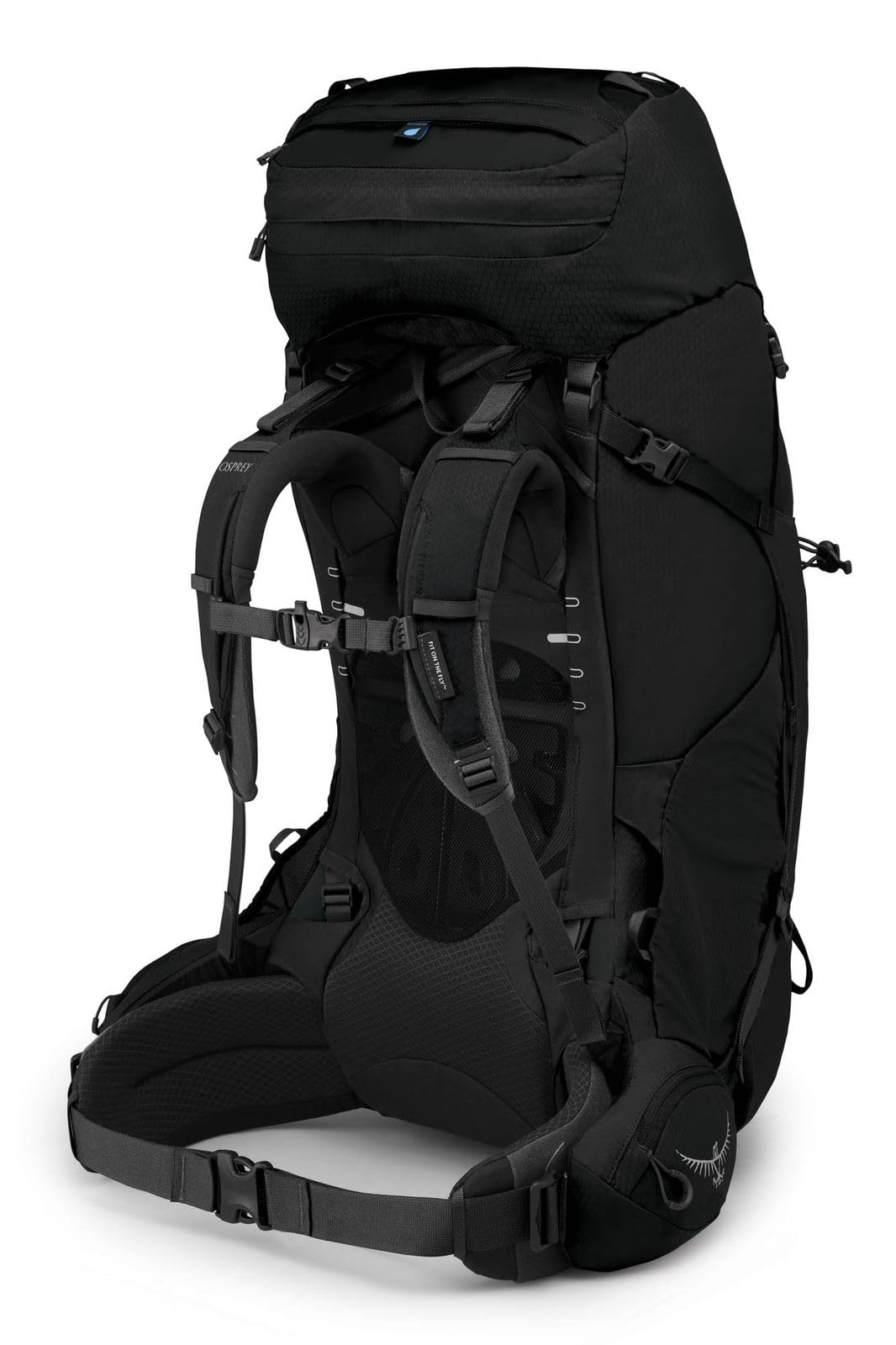 Osprey Aether 65L raincover included shows ready-weather protection for sudden showers.