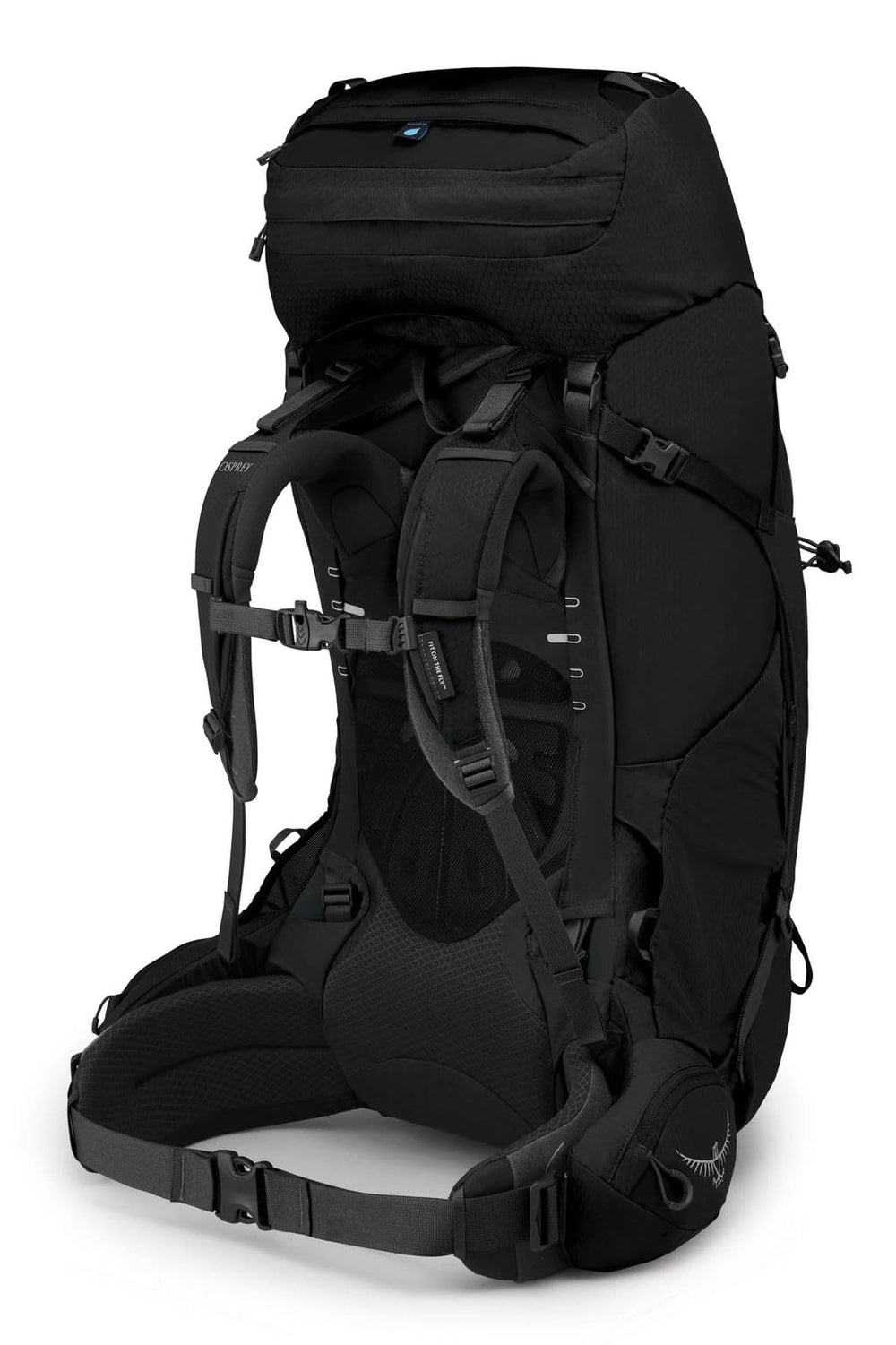 Osprey Aether 65L raincover included shows ready-weather protection for sudden showers.