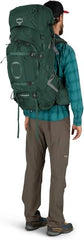 Osprey Aether Plus 70L with custom-fit hipbelt achieving precise comfort.