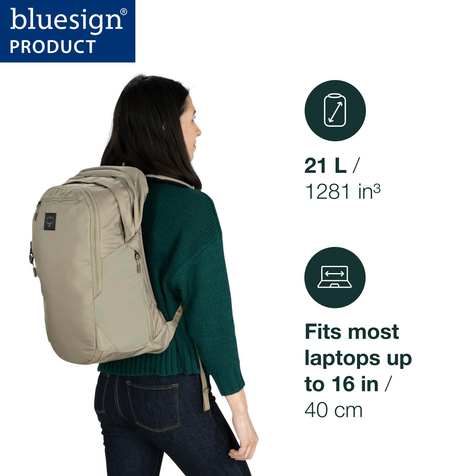 Osprey Aoede 21L open compartment showing organized interior