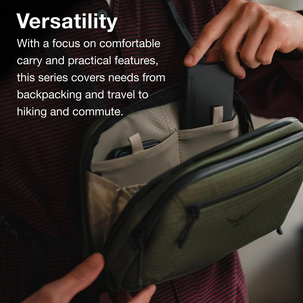 Osprey Archeon Commuter Chest Rig Bag back panel for breathable wear.