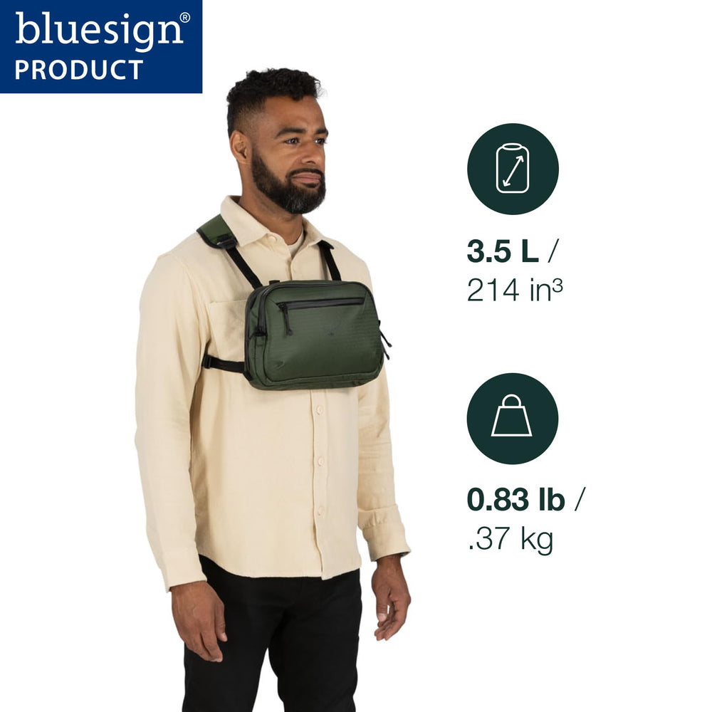 Osprey Archeon Commuter Chest Rig Bag side view showing compact carry.