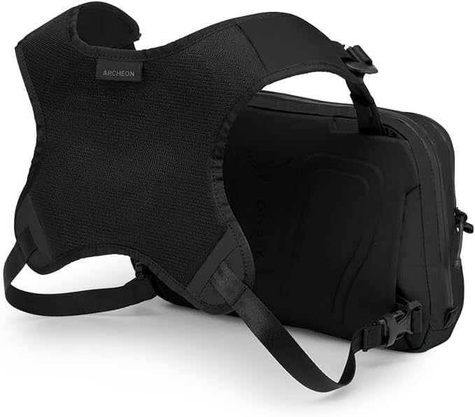 Osprey Archeon Commuter Chest Rig Bag attachment points for versatile setups.