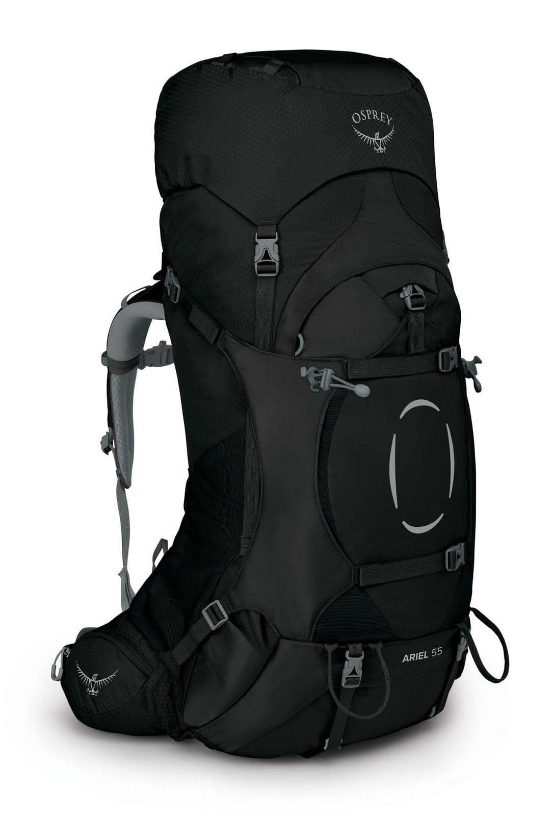 Osprey Ariel 55L backpanel with breathable airflow for cool all-day comfort