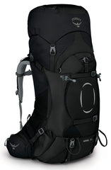 Osprey Ariel 55L front panel access for fast main compartment access on hikes