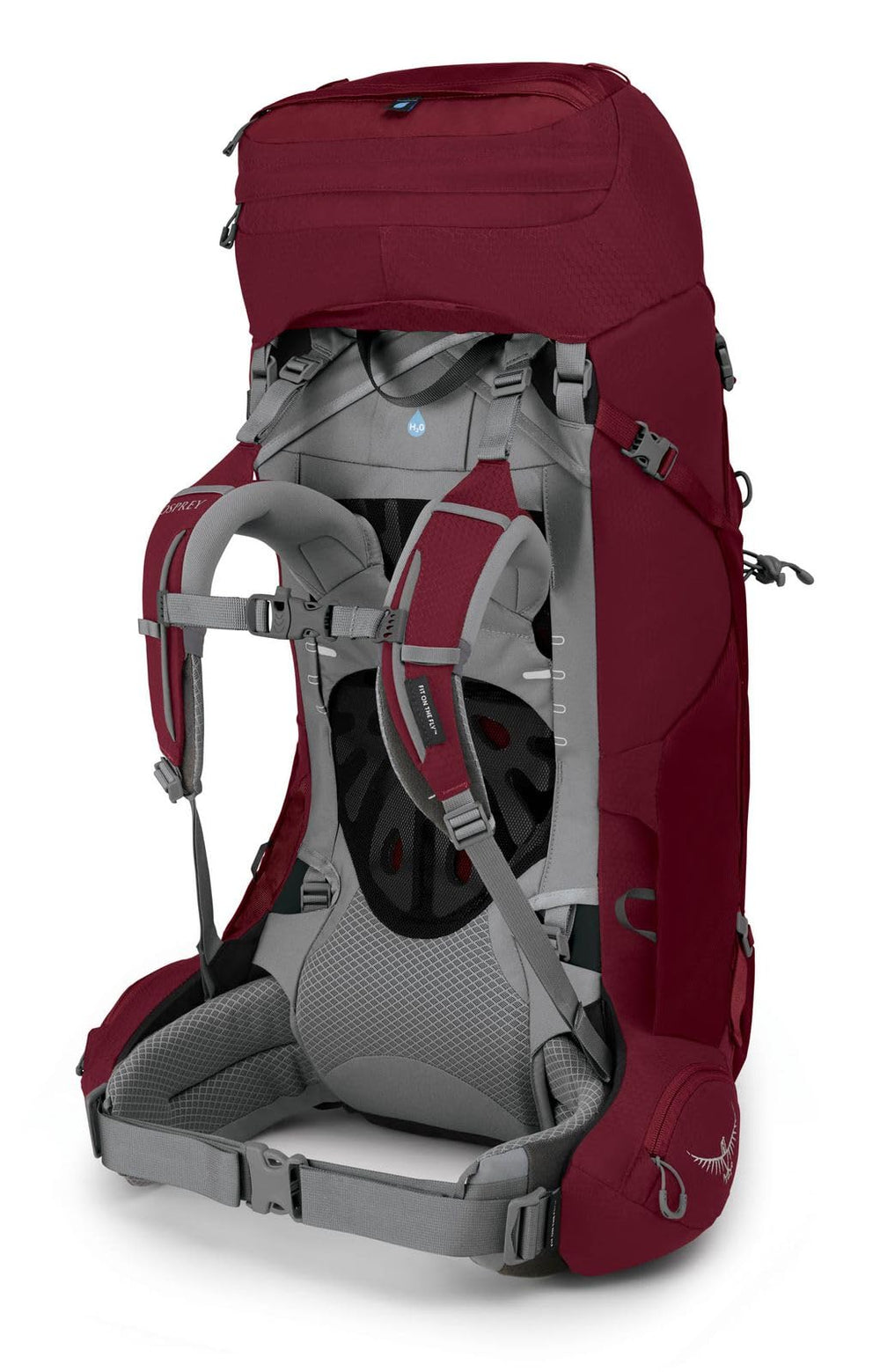 Osprey Ariel 55L raincover included demonstrates weather-ready protection