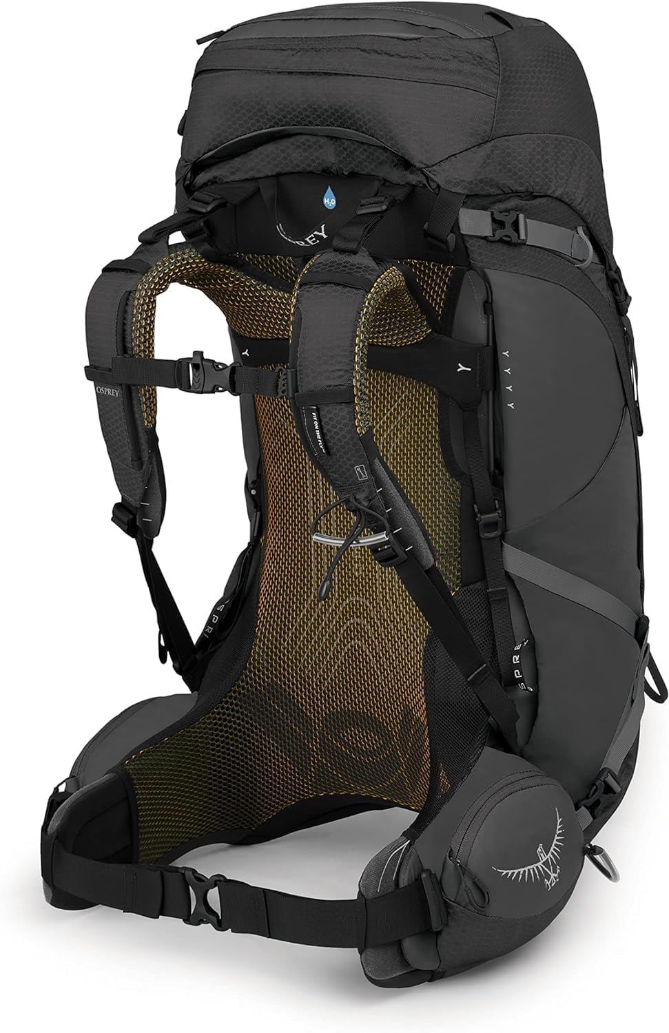 Osprey Atmos AG 50L curved zip access for easy packing