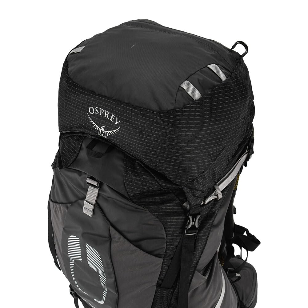 Osprey Atmos AG 50L floating top lid with lash points for extra gear
