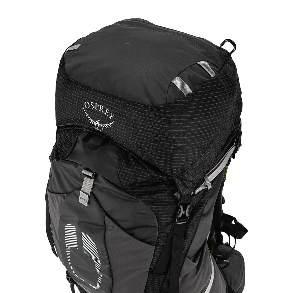 Osprey Atmos AG 50L floating top lid with lash points for extra gear