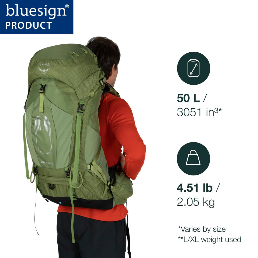 Osprey Atmos AG 50L side stretch pocket ideal for quick bottle access