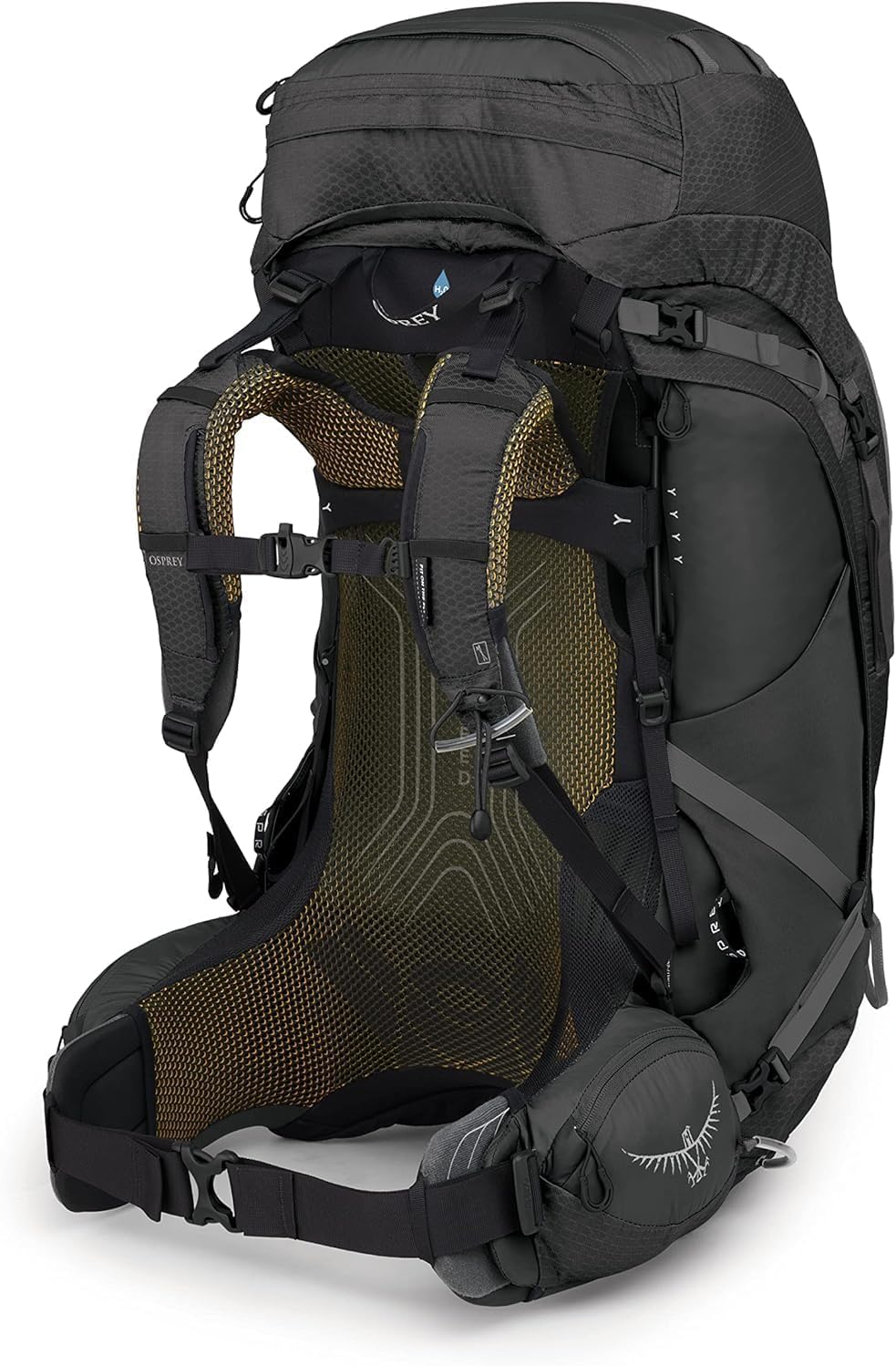 Osprey Atmos AG 65 sleeping bag compartment with removable divider for organized packing