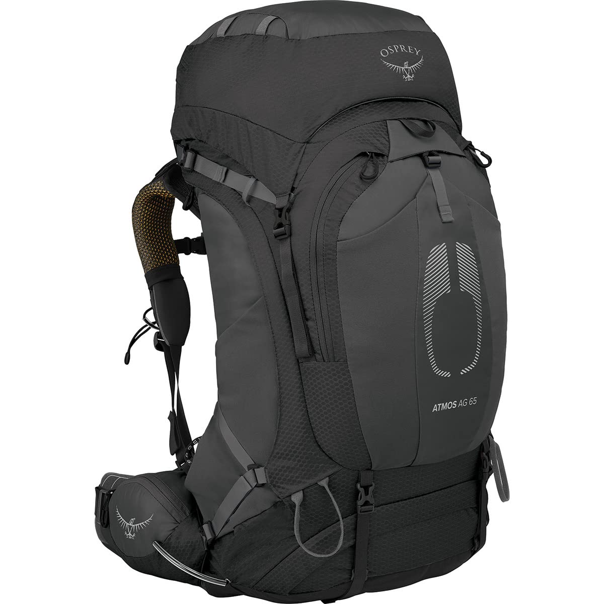 Osprey Atmos AG 65L internal hydration sleeve supports on-the-go hydrating options