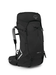 Osprey Atmos AG LT 50L front view, showing a breathable, streamlined backpacking silhouette