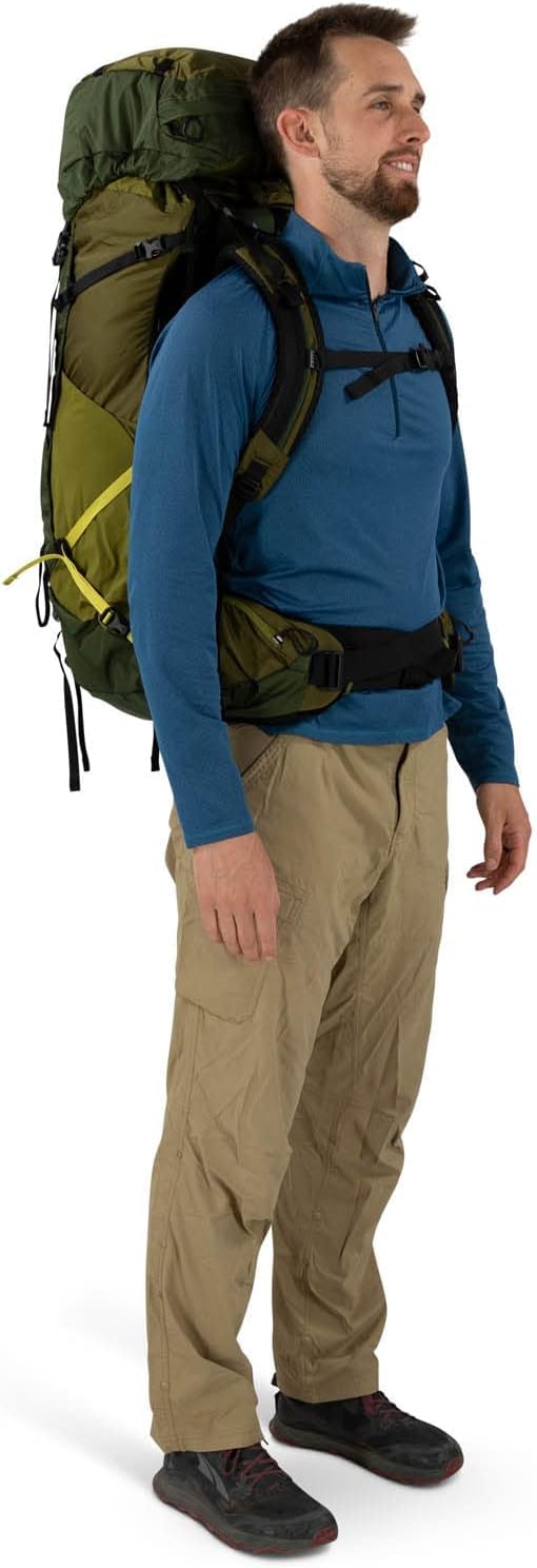Osprey Atmos AG LT 50L reinforced shove-it pocket for quick stash