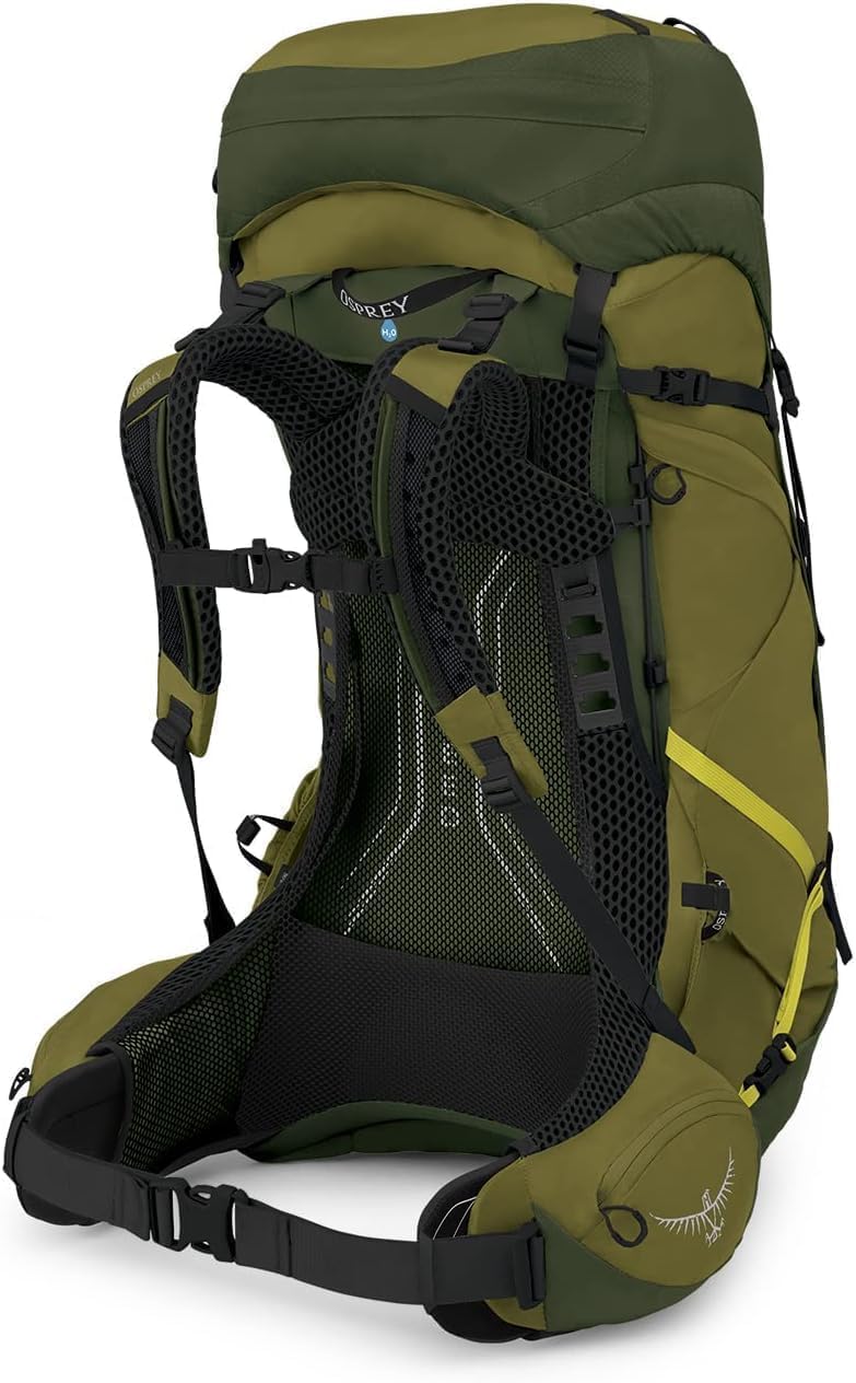 Osprey Atmos AG LT 50L side panel zip access for rapid gear reach