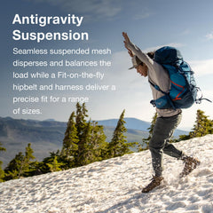 Osprey Atmos AG LT 65L side pocket for quick access to layers and snacks
