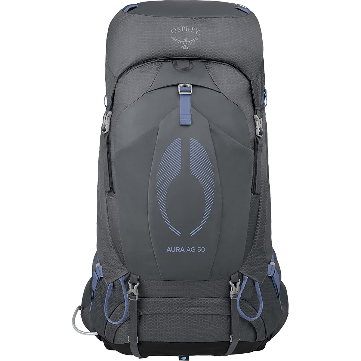 Osprey Aura AG 50L side-pocket access for quick gear on the move.