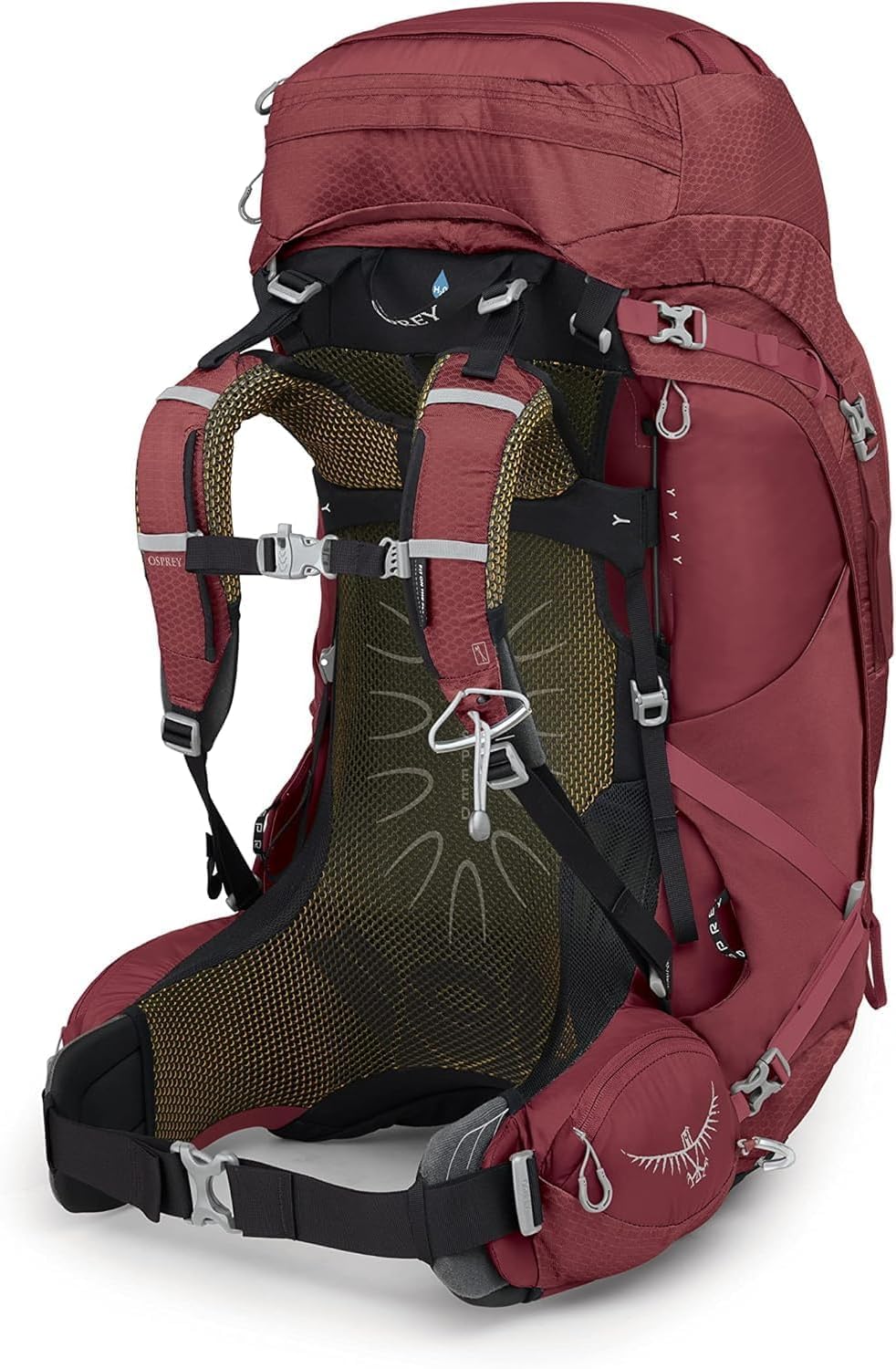 Osprey Aura AG 65L included raincover with DWR and bluesign approval