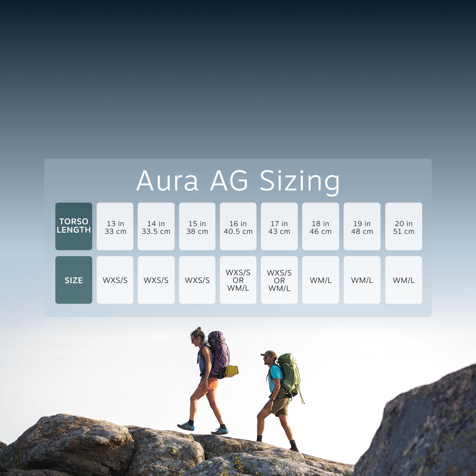 Osprey Aura AG LT 50 internal hydration sleeve with center exit port for easy refills.