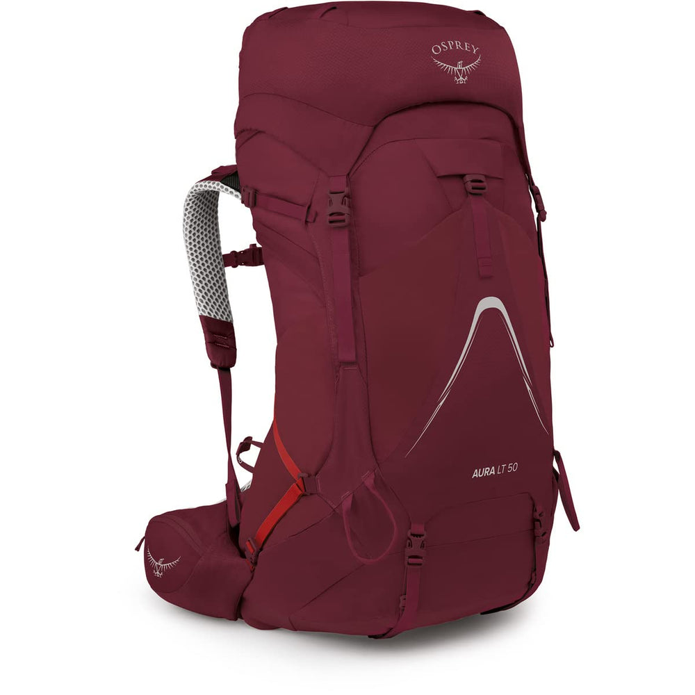 Osprey Aura AG LT 50 side panel access enables quick gear retrieval on the trail.
